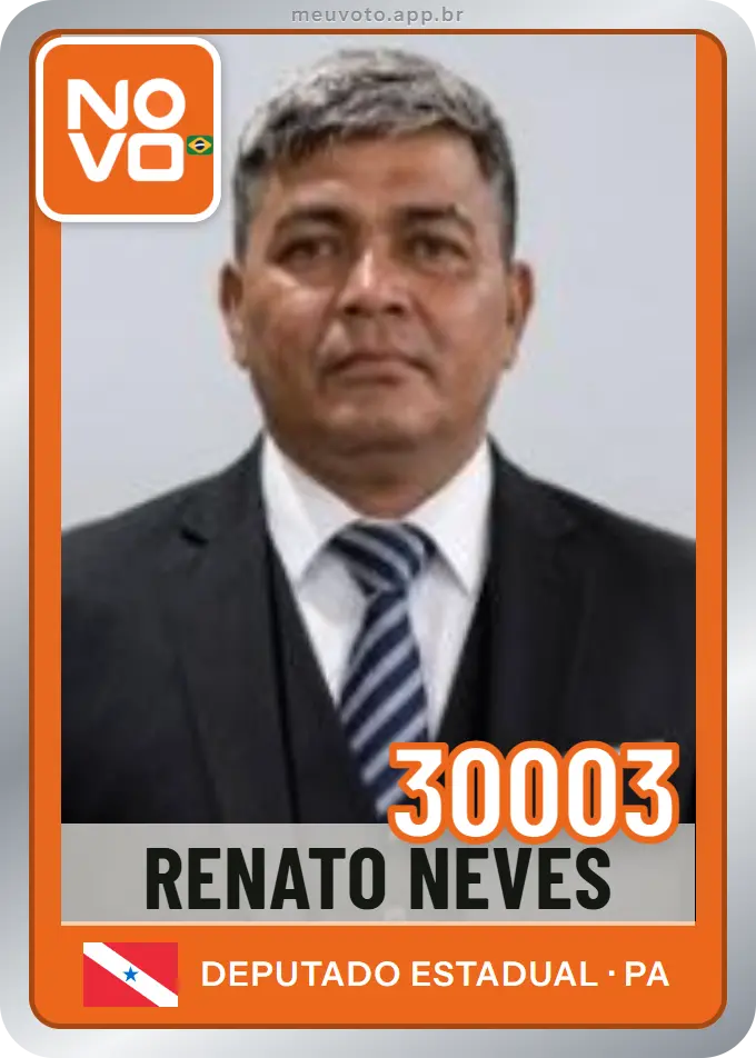 Carta de Renato  Neves, número 30003, Novo