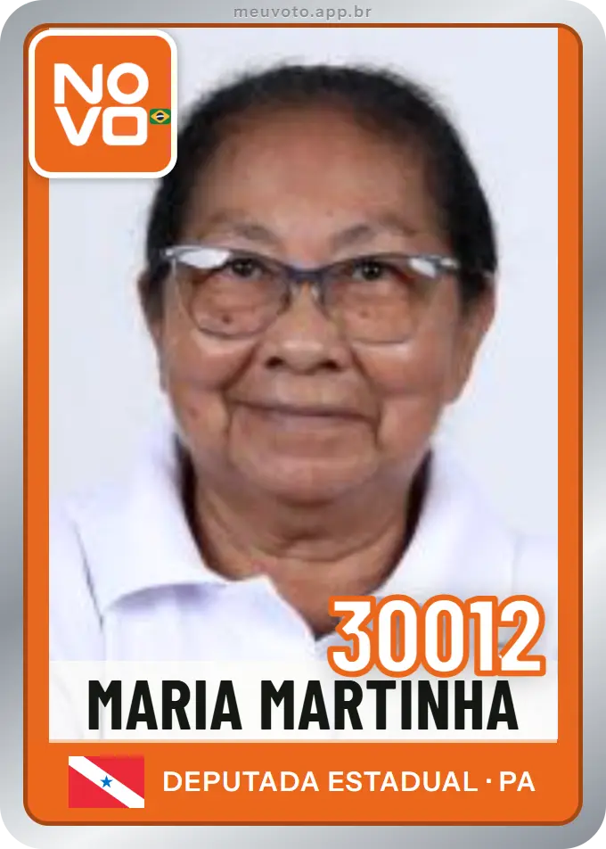 Carta de Maria Martinha, número 30012, Novo