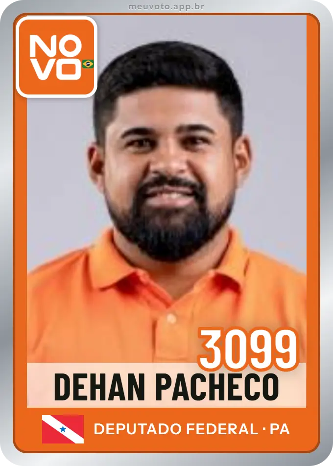 Carta de Dehan  Pacheco, número 3099, Novo