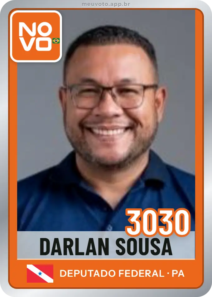 Carta de Darlan Sousa, número 3030, Novo