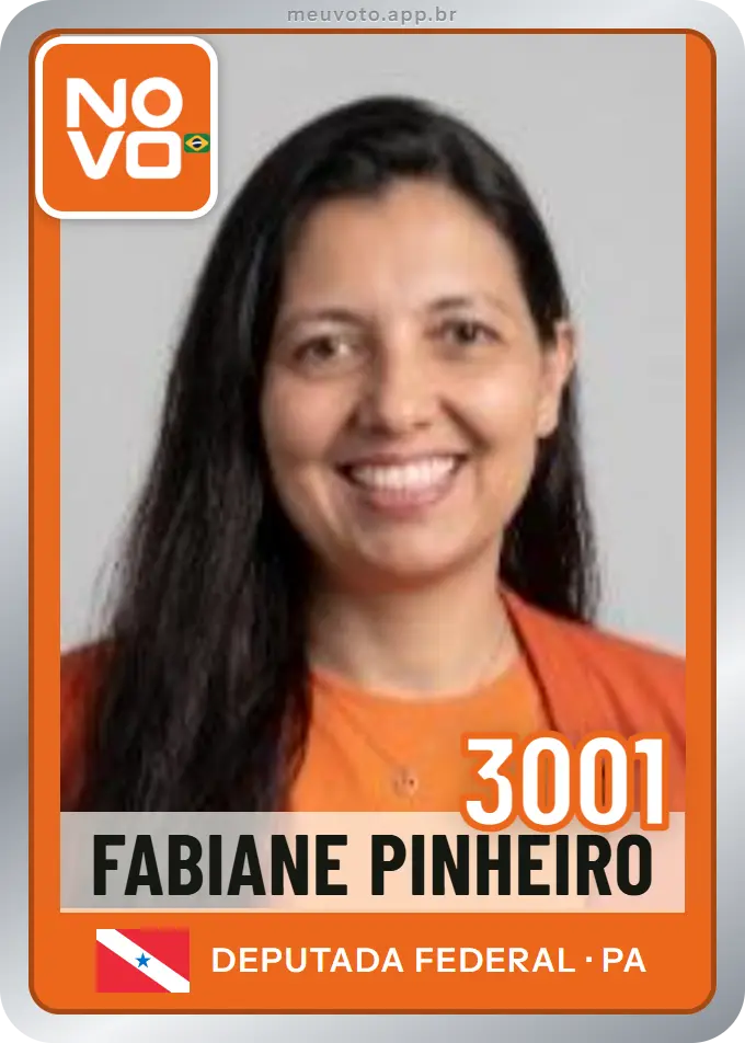 Carta de Fabiane Pinheiro, número 3001, Novo