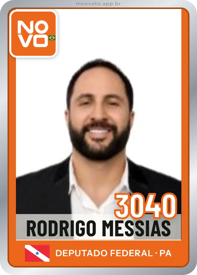 Carta de Rodrigo Messias, número 3040, Novo