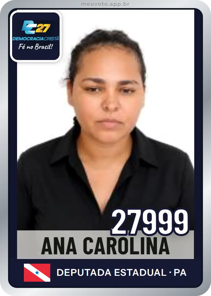 Carta de Ana Carolina, número 27999, DC