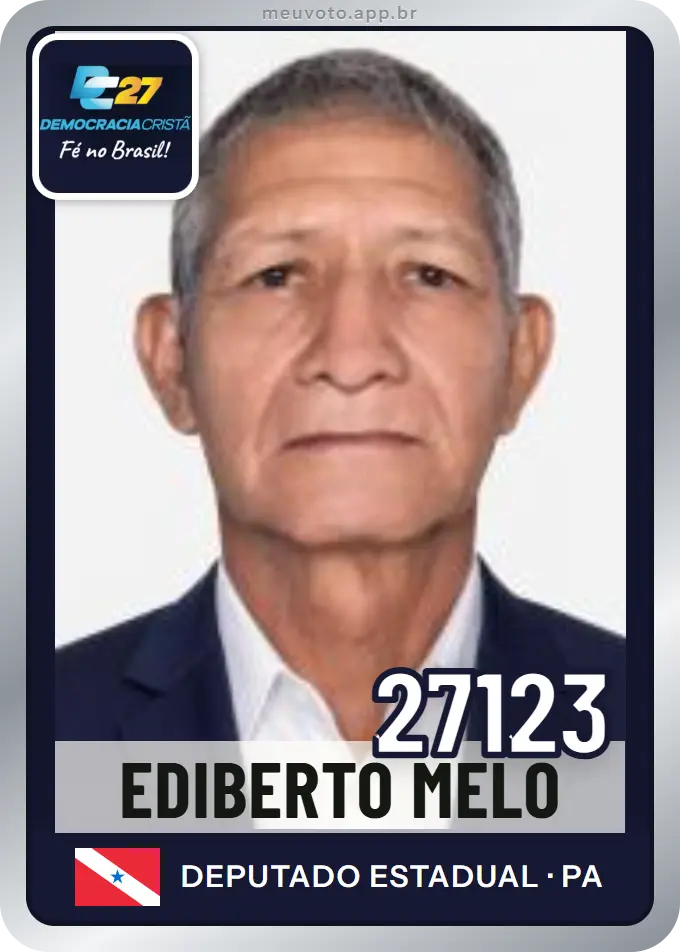 Carta de Ediberto Melo, número 27123, DC
