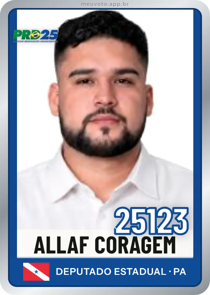 Carta de Allaf Coragem, número 25123, PRD
