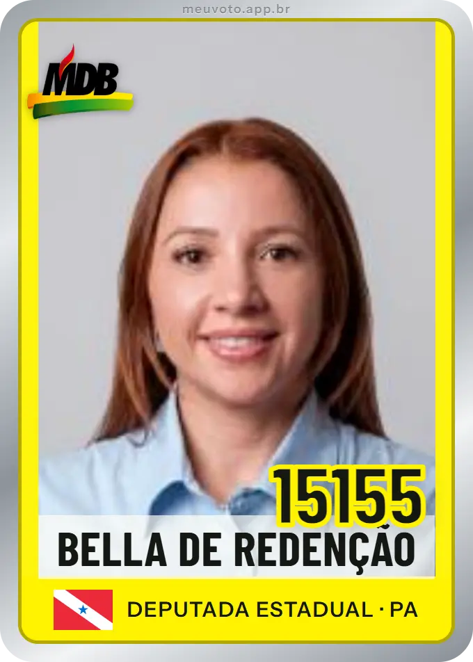 Carta de Bella de Redenção, número 15155, MDB
