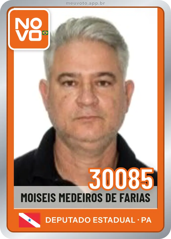 Carta de Moiseis Medeiros de Farias, número 30085, Novo