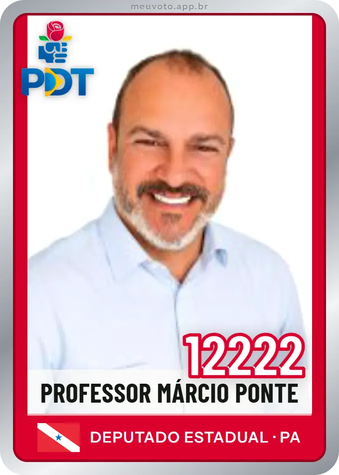 Carta de Professor Márcio Ponte, número 12222, PDT