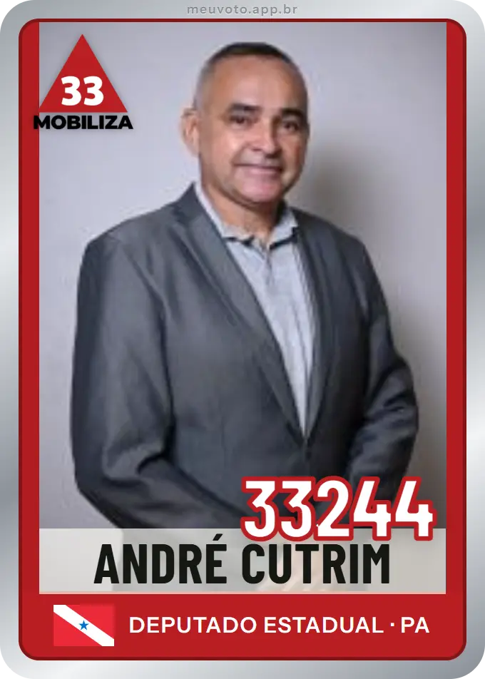 Carta de André Cutrim, número 33244, Mobiliza