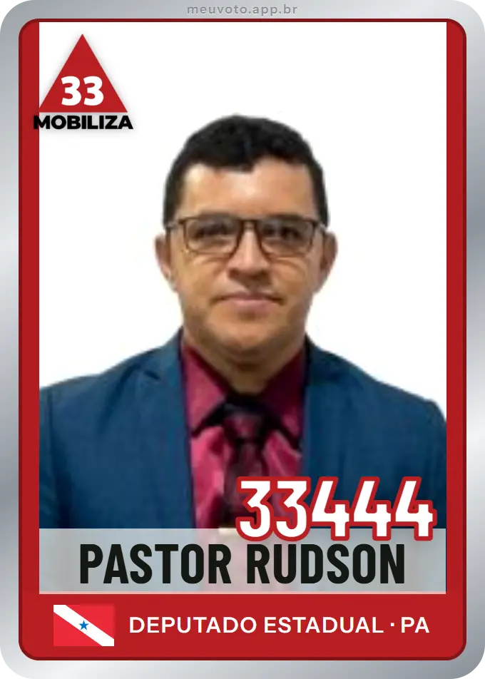 Carta de Pastor Rudson, número 33444, Mobiliza