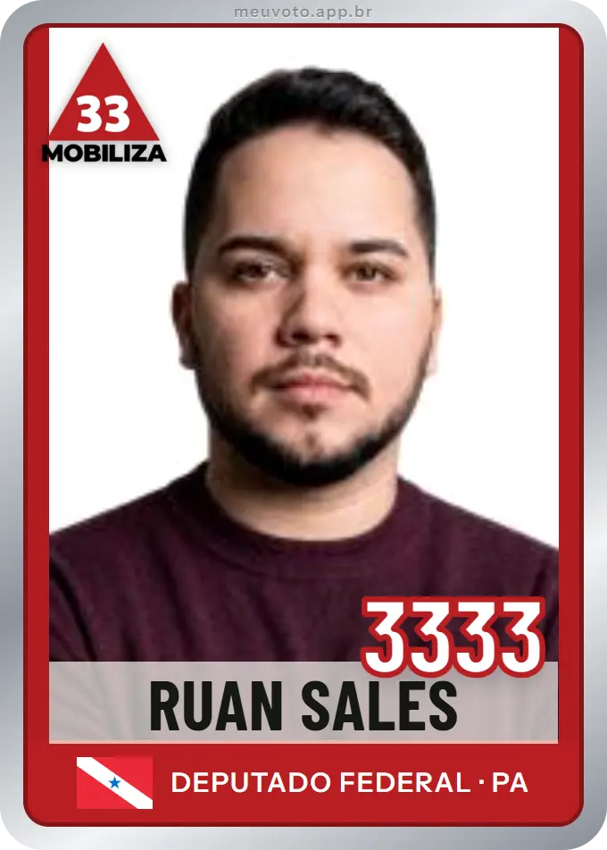 Carta de Ruan Sales, número 3333, Mobiliza