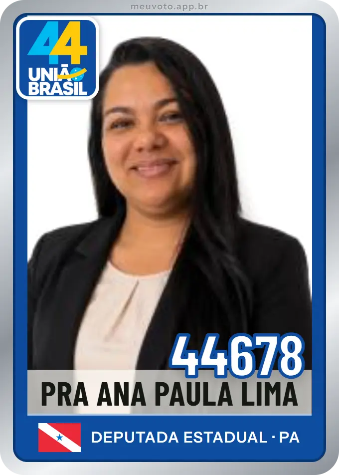 Carta de Pra Ana Paula Lima, número 44678, União