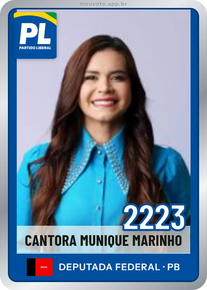 Carta de Cantora Munique Marinho, número 2223, PL
