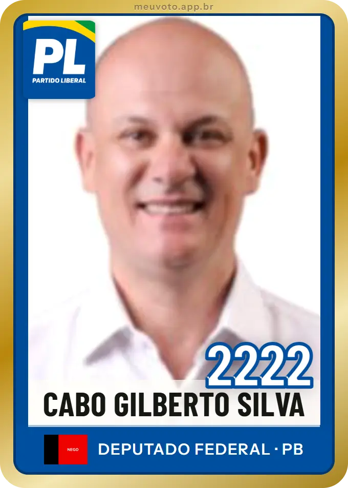 Carta de Cabo Gilberto Silva, número 2222, PL