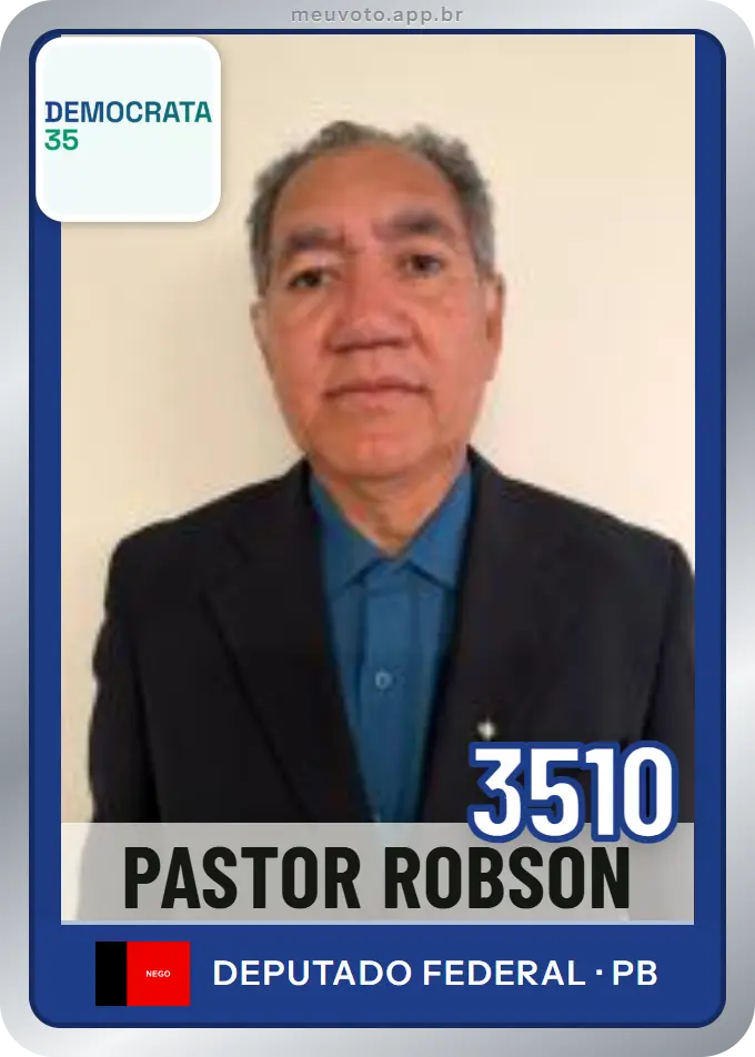 Carta de Pastor Robson, número 3510, Democrata