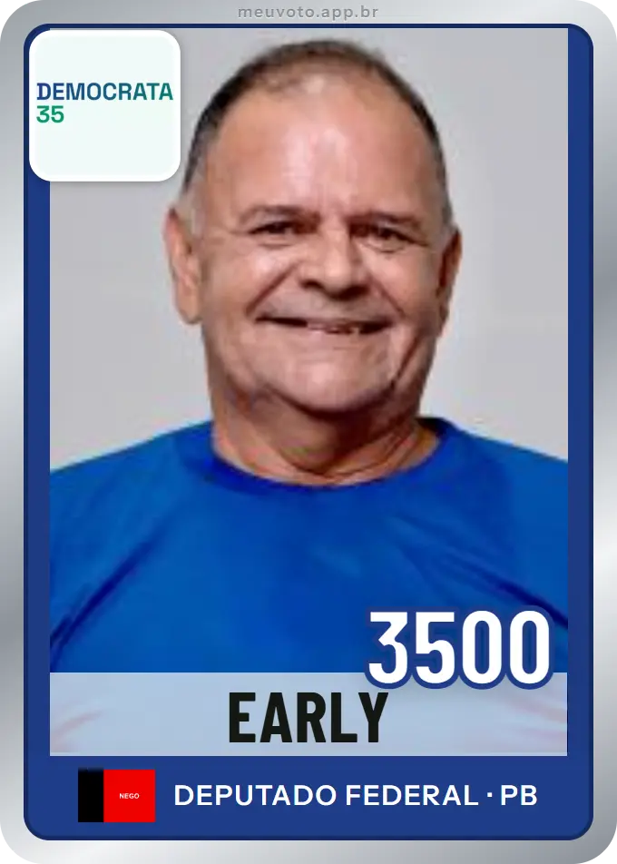 Carta de Early, número 3500, Democrata