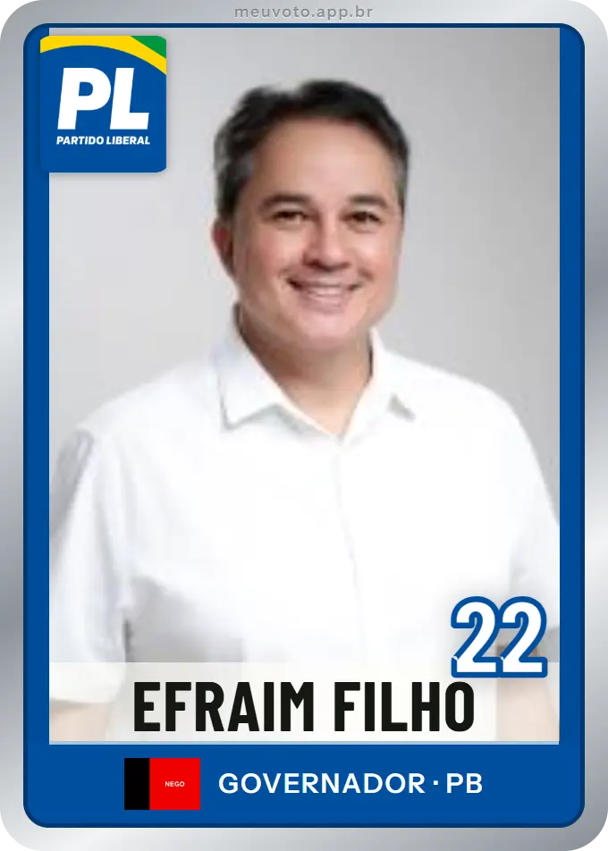 Carta de Efraim Filho, número 22, PL