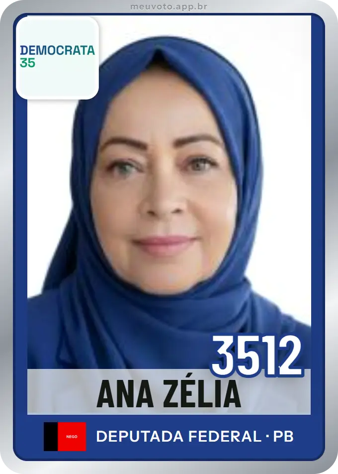 Carta de Ana Zélia, número 3512, Democrata