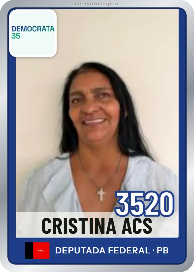 Carta de Cristina Acs, número 3520, Democrata