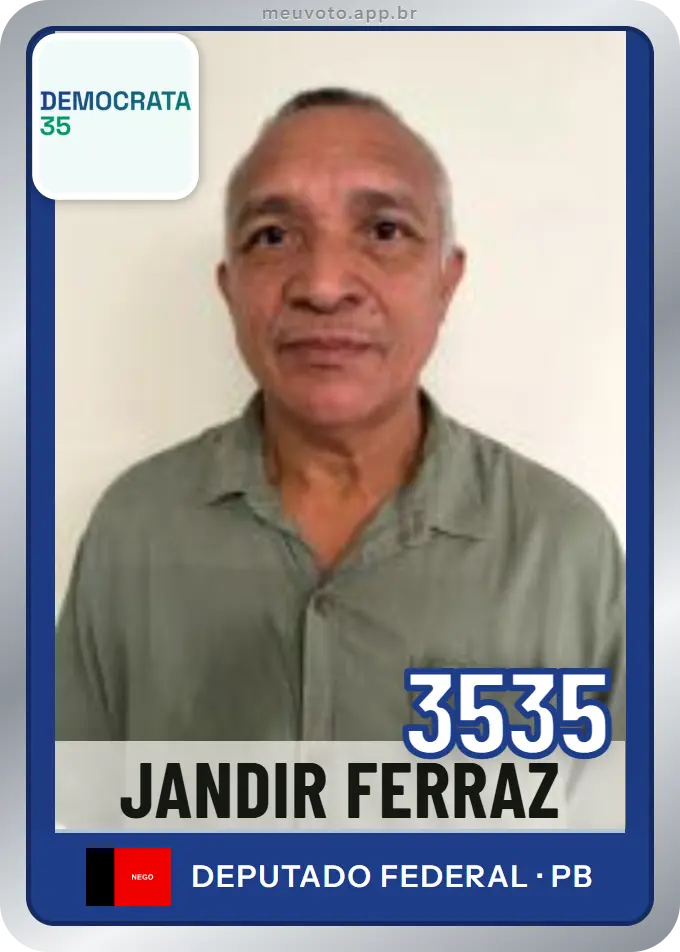 Carta de Jandir Ferraz, número 3535, Democrata