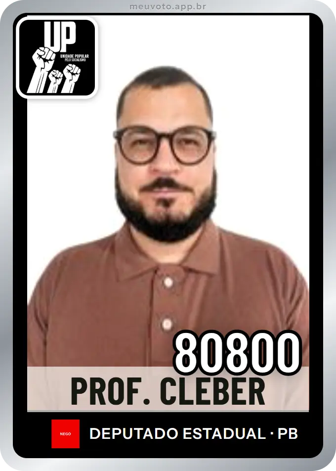 Carta de Prof. Cleber, número 80800, UP
