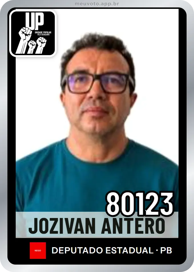 Carta de Jozivan Antero, número 80123, UP