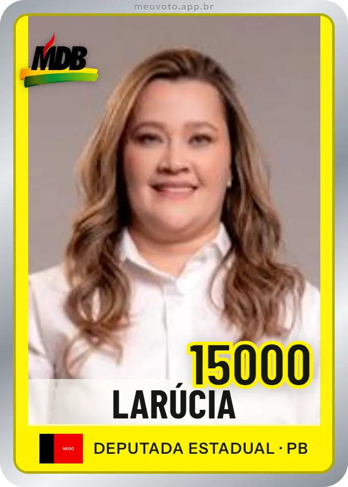 Carta de Larúcia, número 15000, MDB