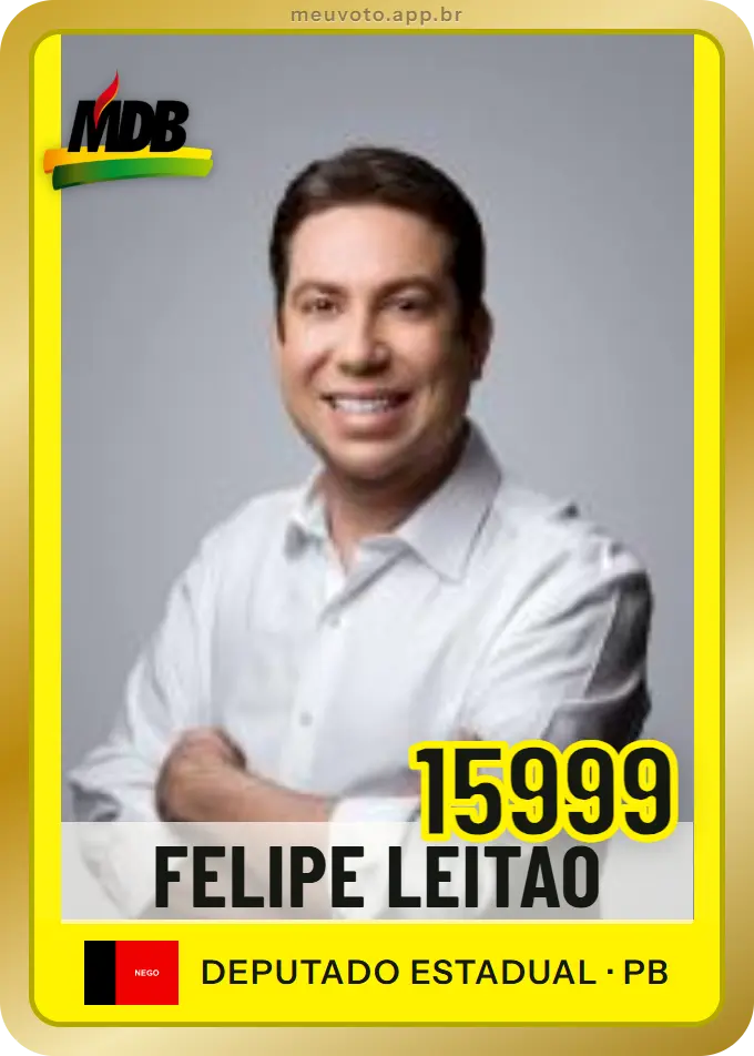 Carta de Felipe Leitão, número 15999, MDB