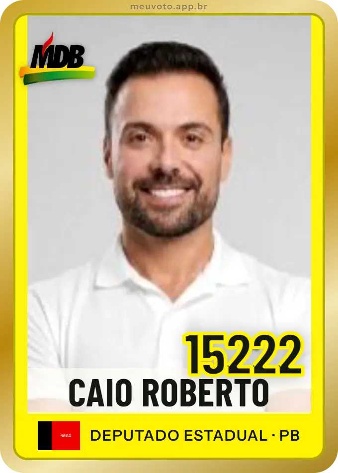 Carta de Caio Roberto, número 15222, MDB