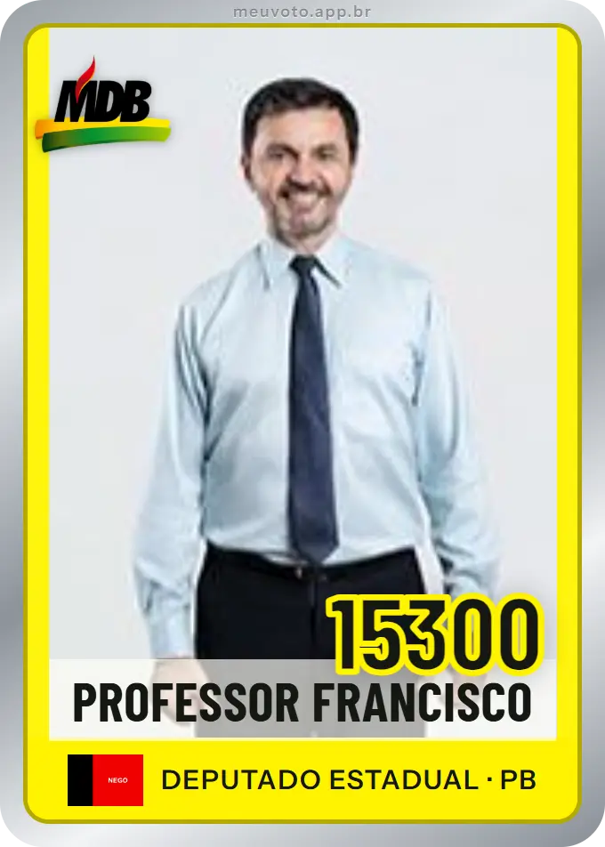 Carta de Professor Francisco, número 15300, MDB