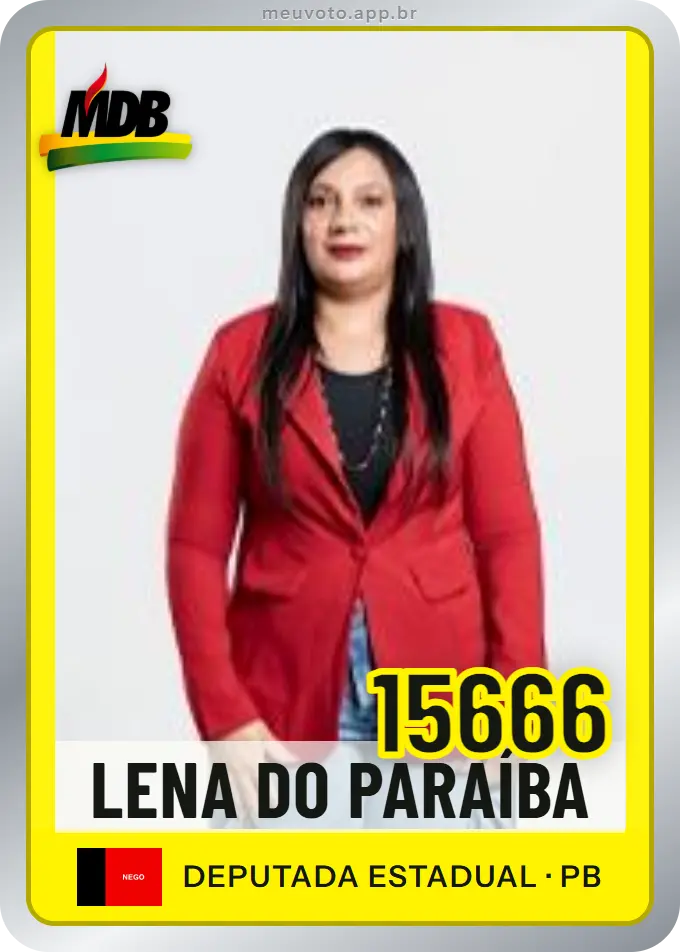 Carta de Lena do Paraíba, número 15666, MDB