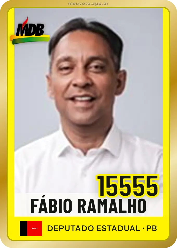 Carta de Fábio Ramalho, número 15555, MDB
