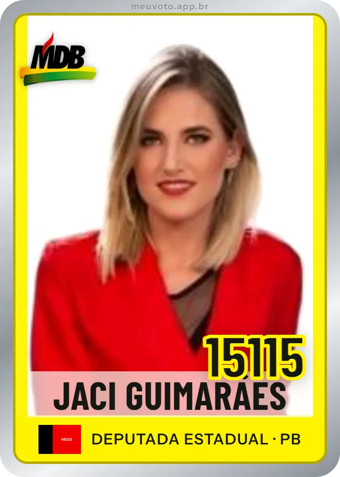 Carta de Jaci Guimarães, número 15115, MDB