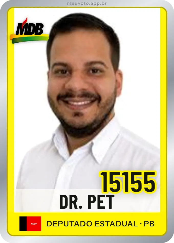 Carta de Dr. Pet, número 15155, MDB