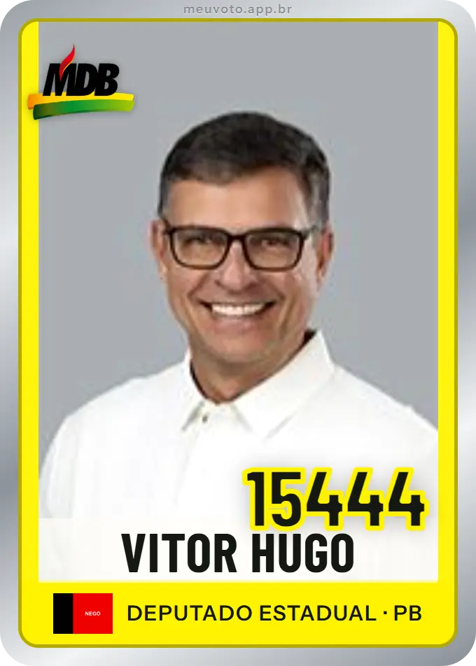 Carta de Vitor Hugo, número 15444, MDB