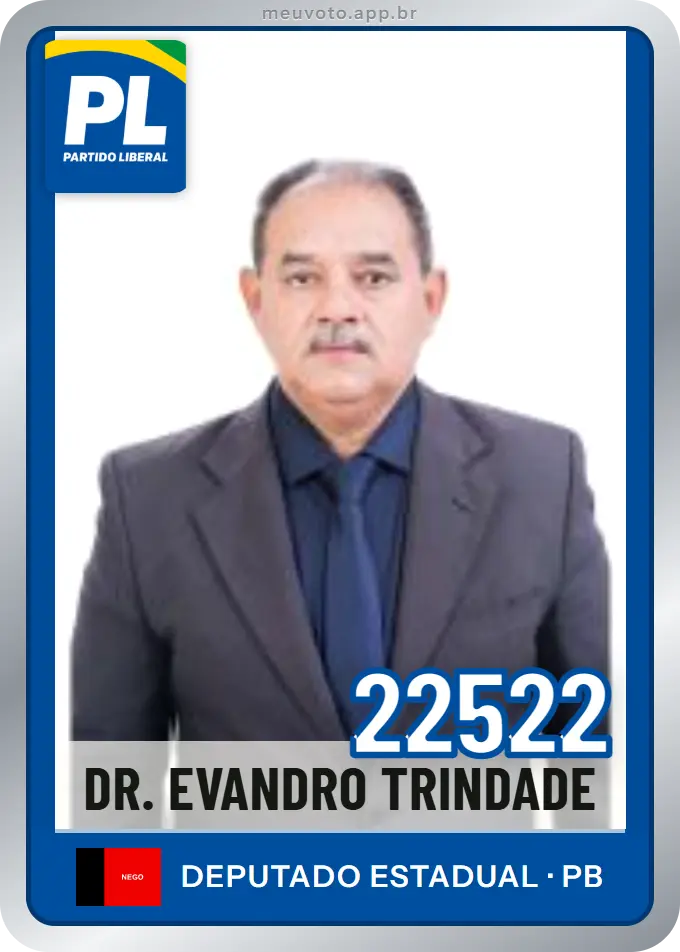 Carta de Dr. Evandro Trindade, número 22522, PL