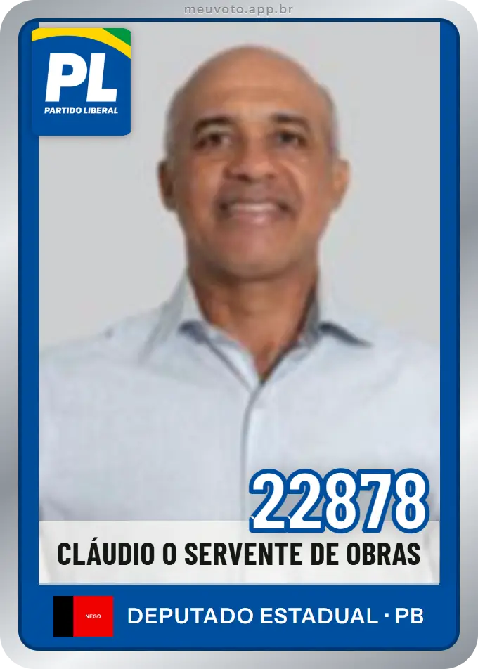 Carta de Cláudio O Servente de Obras, número 22878, PL