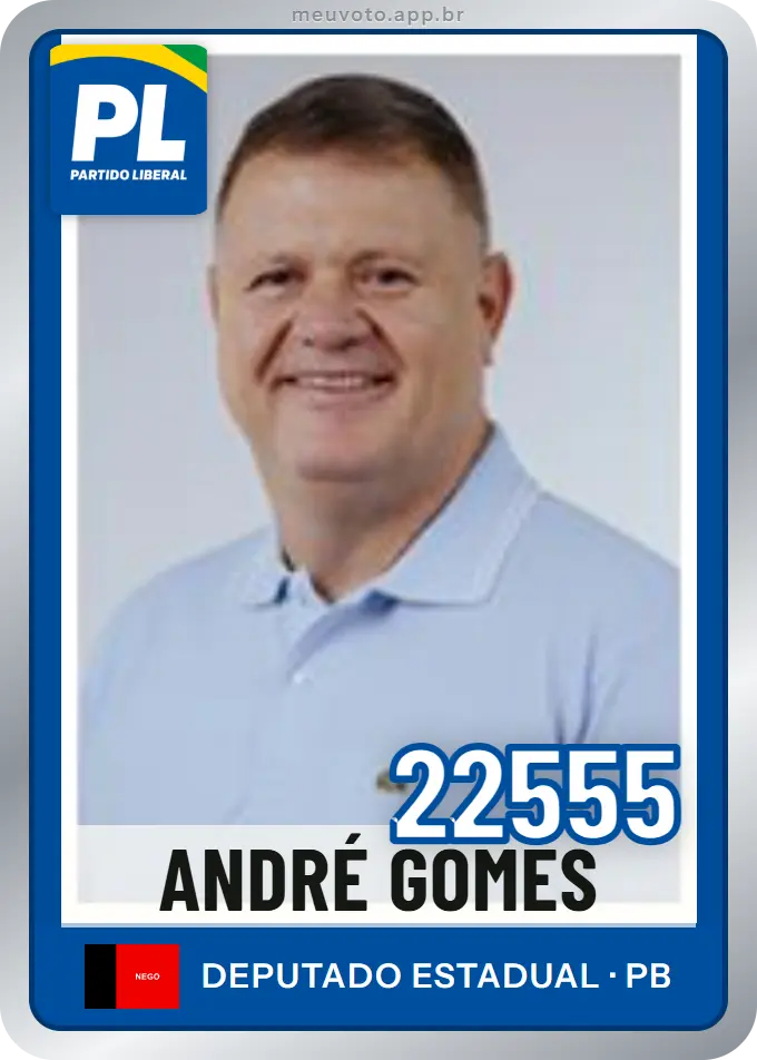 Carta de André Gomes, número 22555, PL