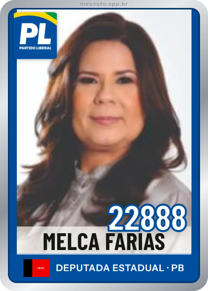 Carta de Melca Farias, número 22888, PL