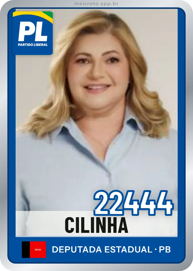 Carta de Cilinha, número 22444, PL