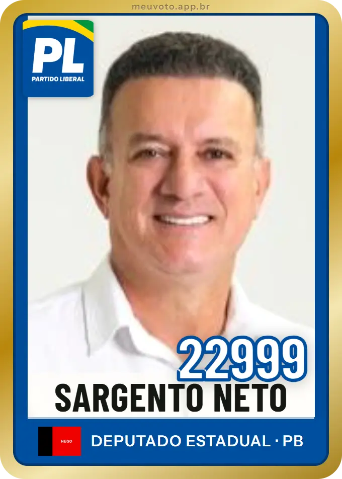 Carta de Sargento Neto, número 22999, PL