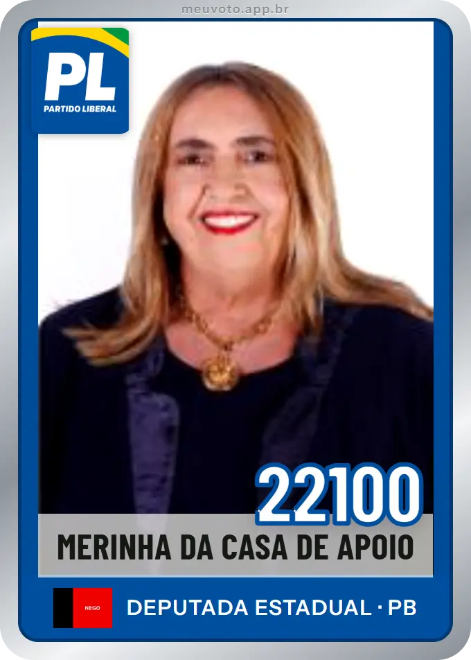 Carta de Merinha da Casa de Apoio, número 22100, PL
