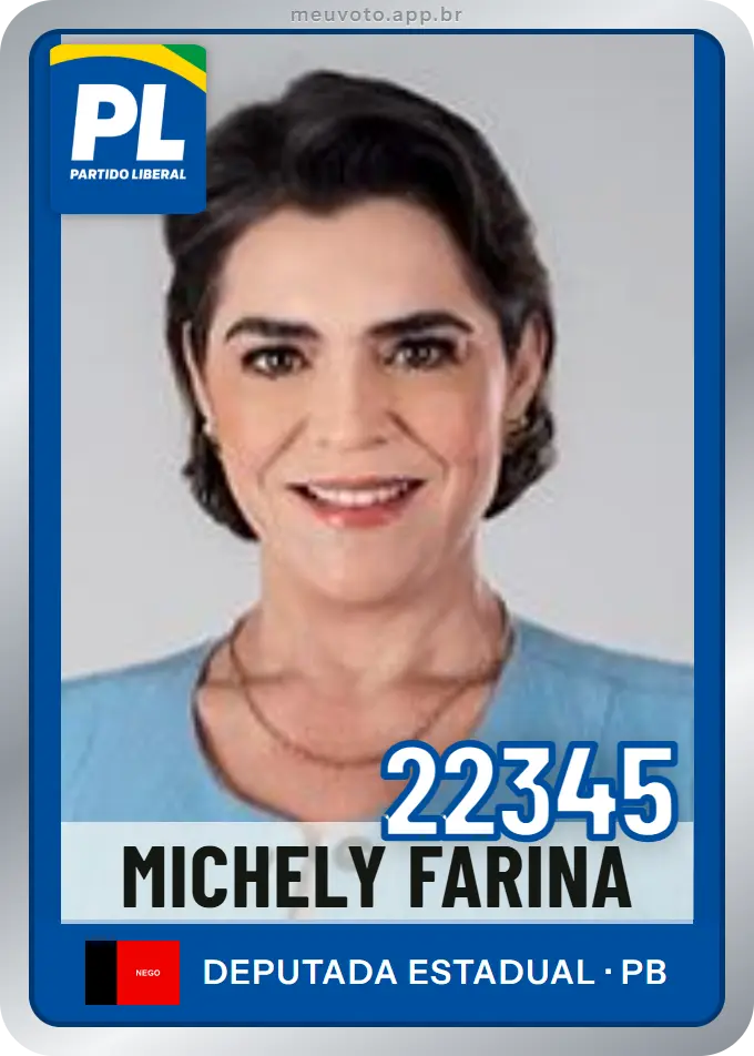 Carta de Michely Farina, número 22345, PL