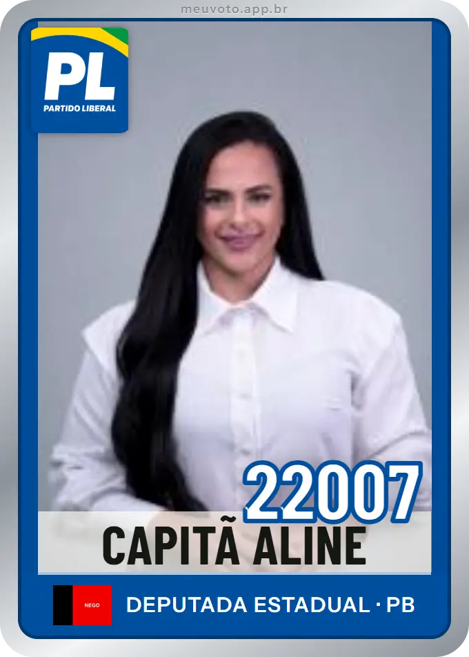 Carta de Capitã Aline, número 22007, PL