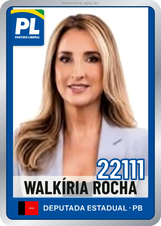 Carta de Walkíria Rocha, número 22111, PL