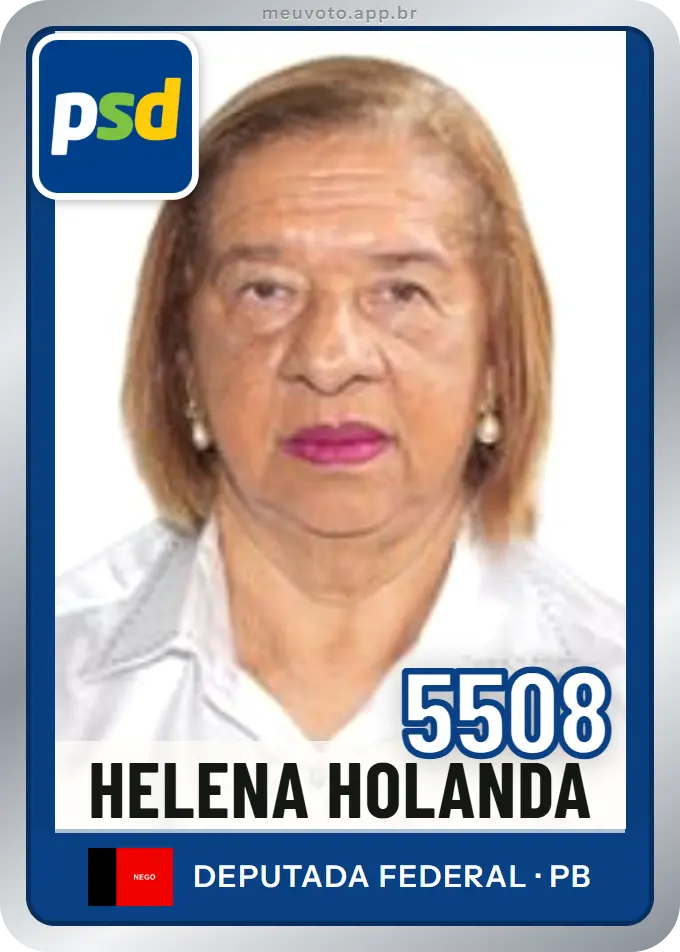 Carta de Helena Holanda, número 5508, PSD