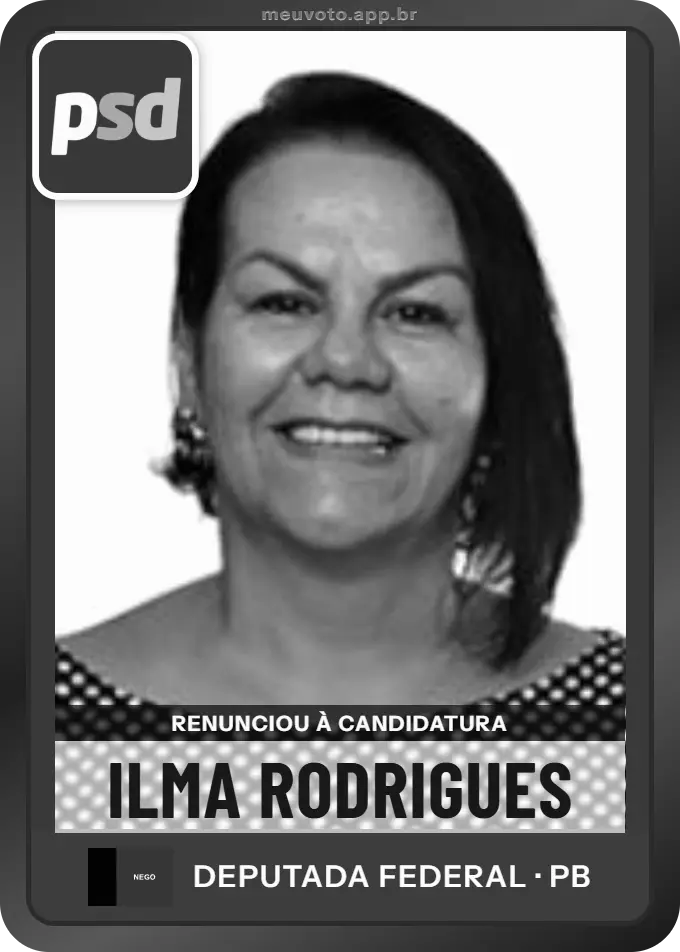 Carta de Ilma Rodrigues, PSD. Renunciou à candidatura e não vai à urna.