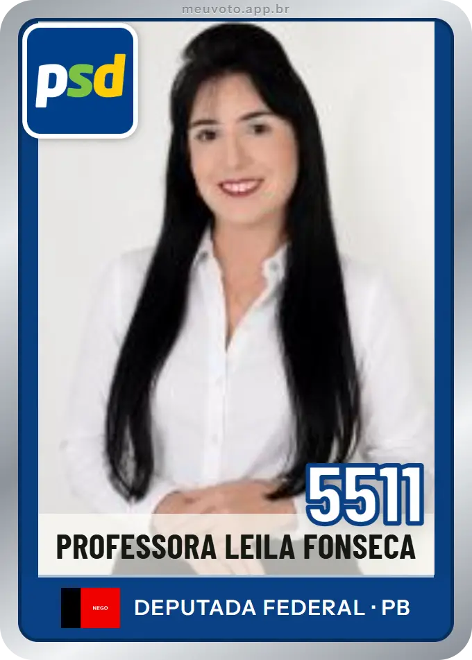 Carta de Professora Leila Fonseca, número 5511, PSD