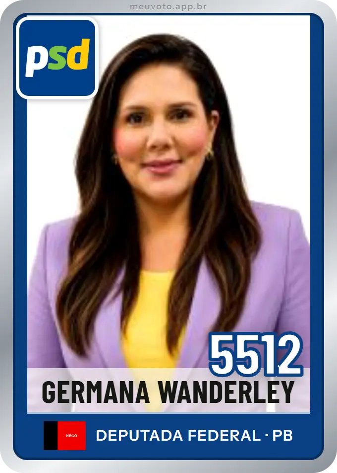 Carta de Germana Wanderley, número 5512, PSD