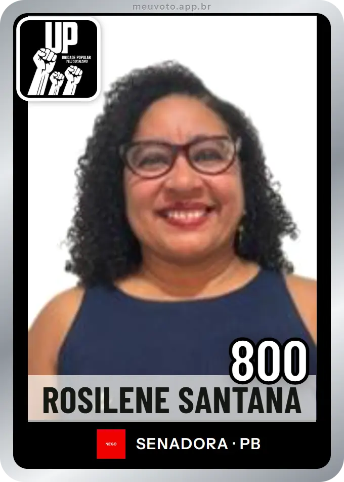 Carta de Rosilene Santana, número 800, UP